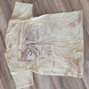 The Mountain Tie Dye Wolf T-shirt short sleeve